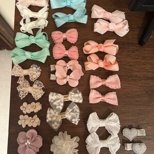Assorted Pastel Hair Bow Set for Kids